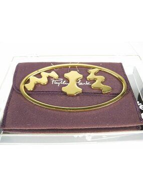 Phyllis Mark Sculpture To Wear 23K Gold Plated Arabesque Limited Ed NEEDS REPAIR